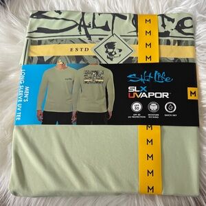Salt Life Men's Long Sleeve Tee - Sage Green